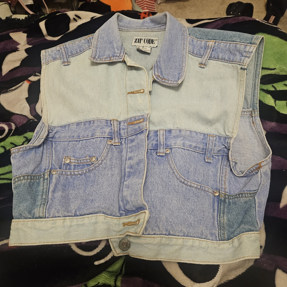 Zip Code Denim Vest